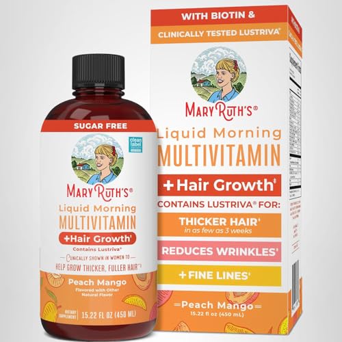 MaryRuth's Liquid Multivitamin bottle shown in a neat flatlay for everyday use.