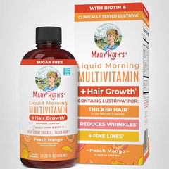 MaryRuth's Liquid Multivitamin bottle shown in a neat flatlay for everyday use.