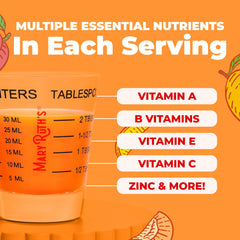 MaryRuth's peach mango flavored bottle for a tasty daily routine.