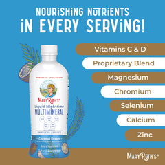 MaryRuth's liquid multimineral ingredients highlight magnesium citrate and minerals.