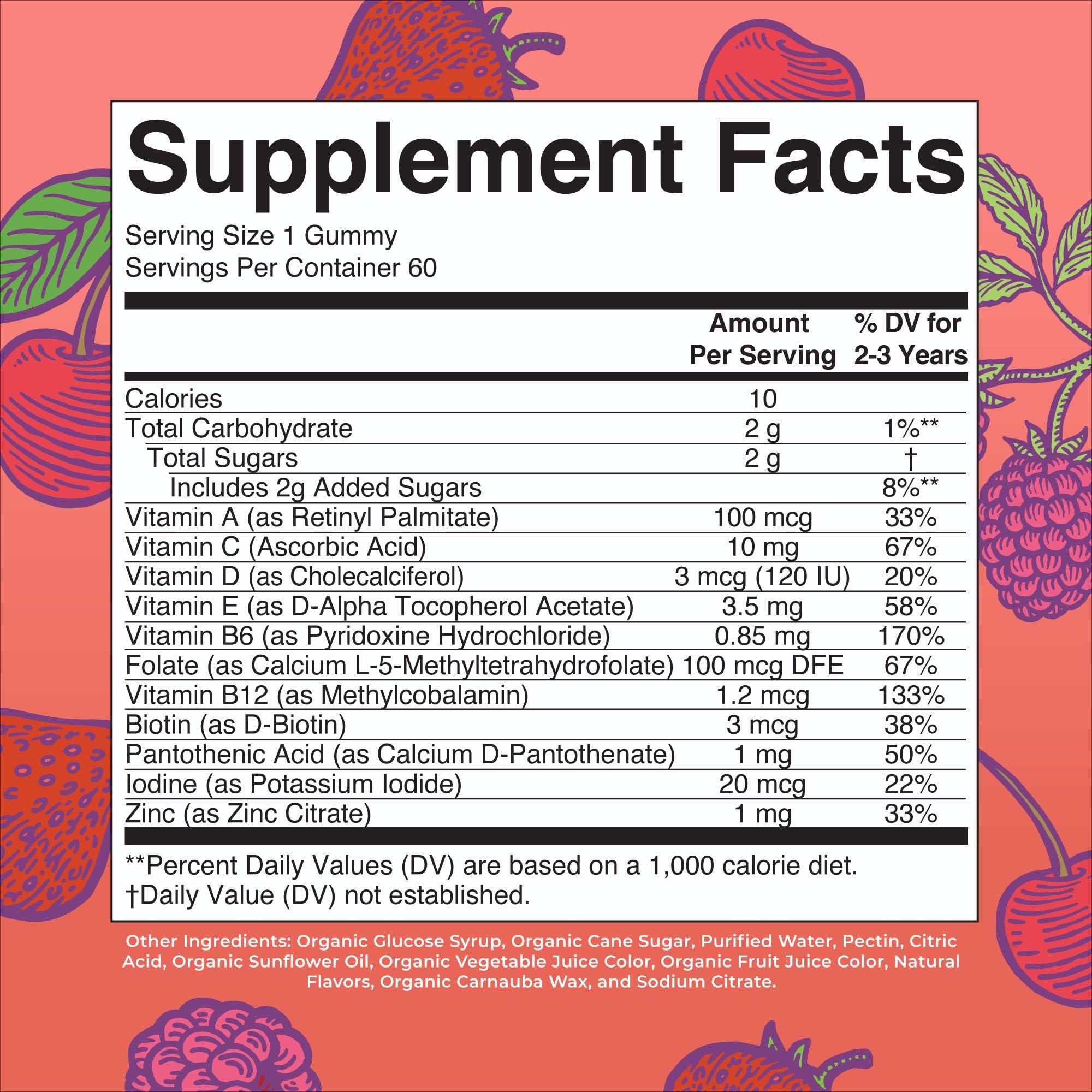 MaryRuth's gummies in mixed berry and cherry flavor for tasty daily vitamins.