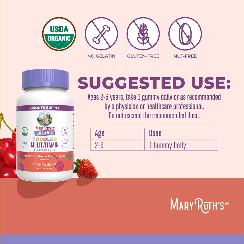 Close-up of MaryRuth's gummy texture, easy-to-chew for little ones.