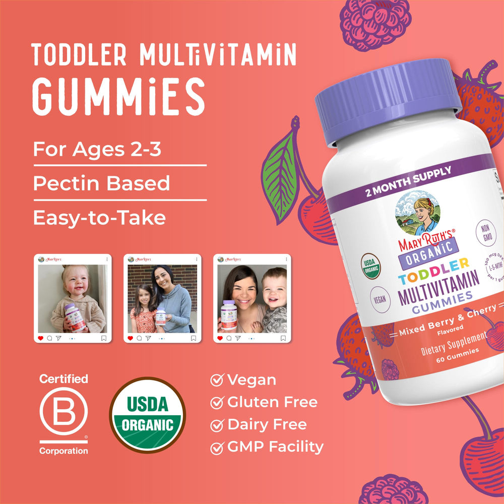Vegan, dairy-free gummies support diverse dietary needs.