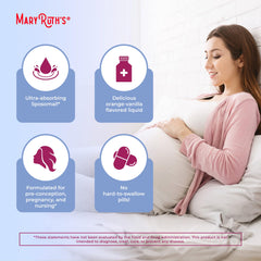 MaryRuth's liposomal formula shown in fridge highlights freshness and taste