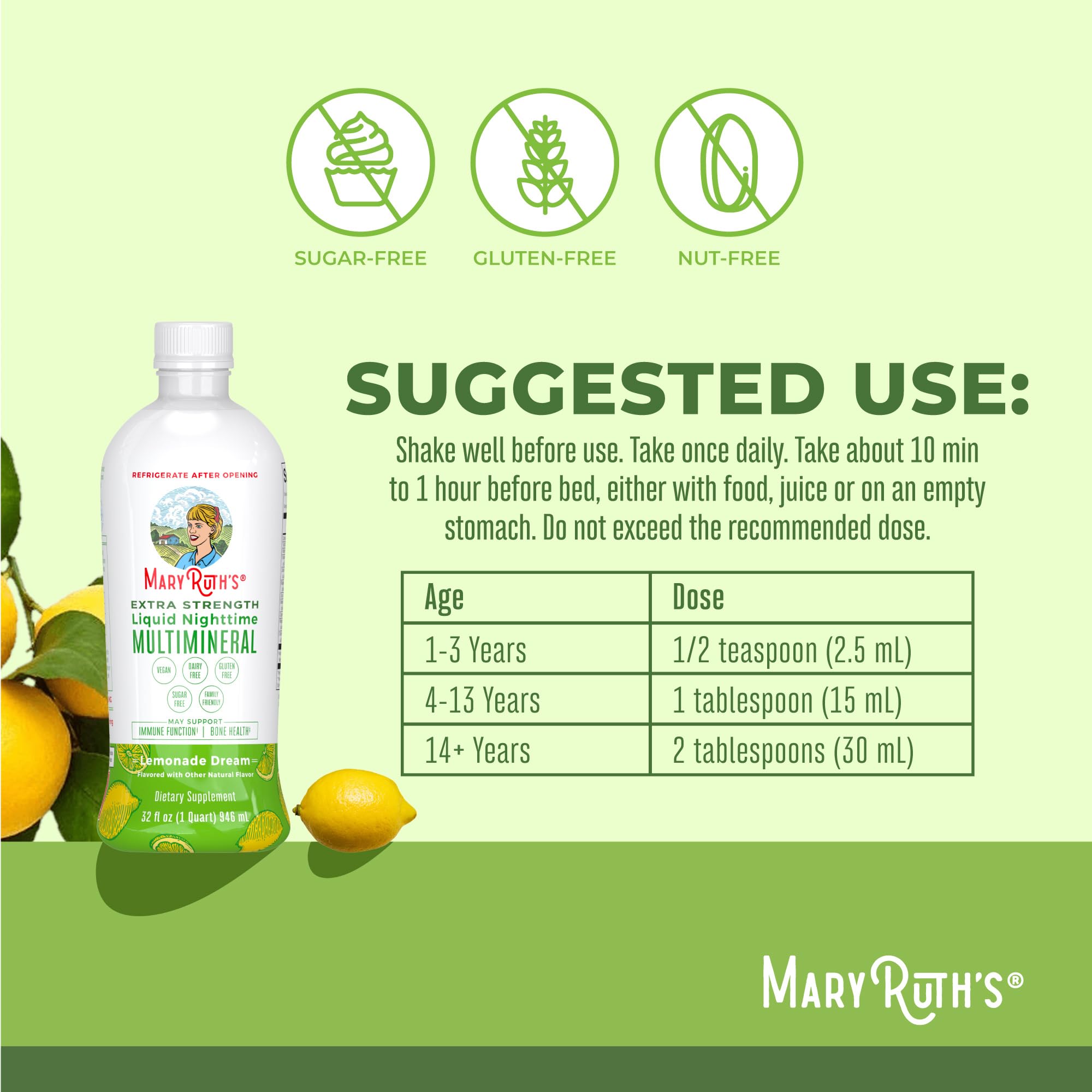 MaryRuth's vegan calcium magnesium d3 close-up highlighting mineral blend