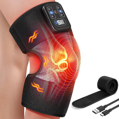 MASGRE cordless knee massager front view highlights portable design for on-the-go relief