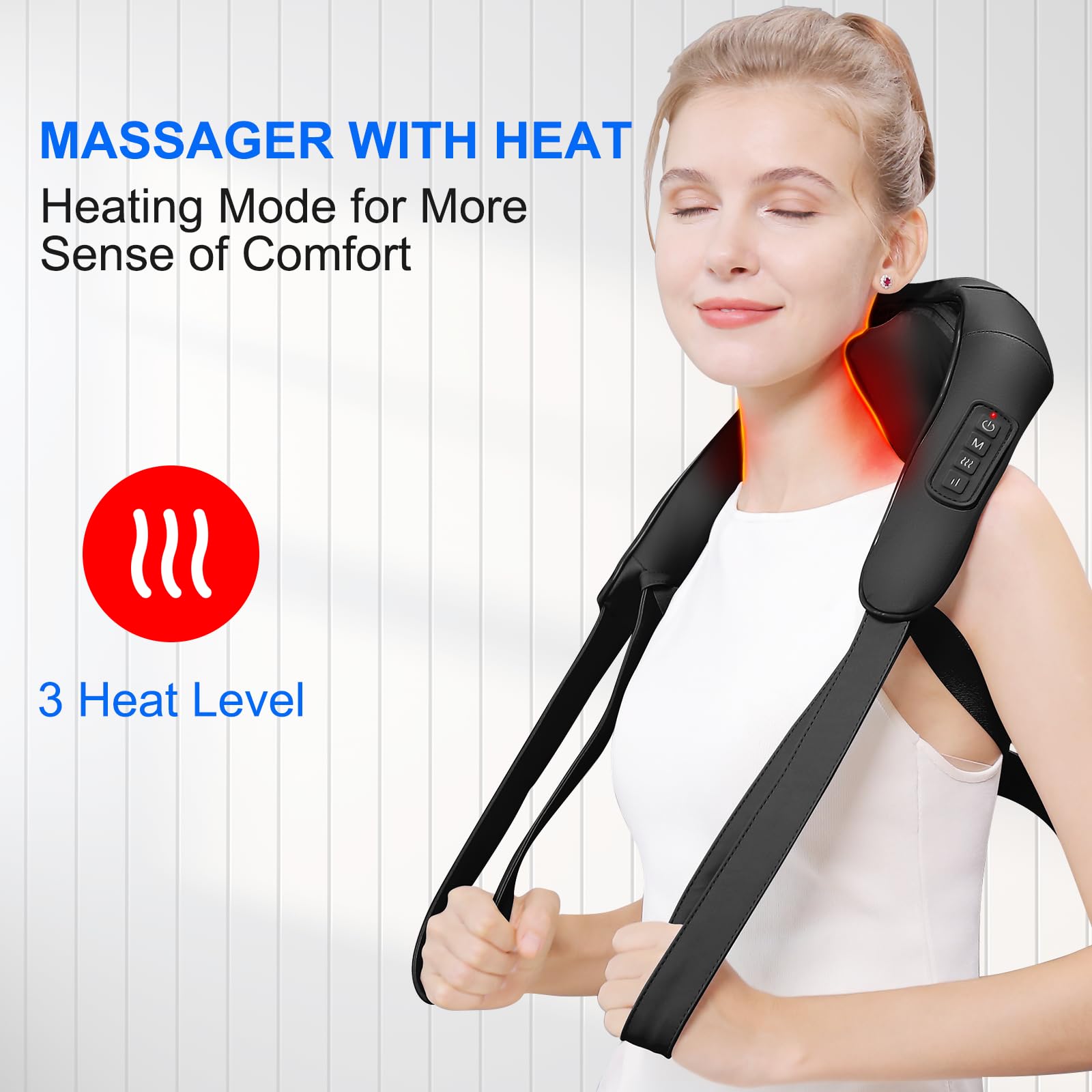MASGRE cordless massager with long-lasting rechargeable battery for on-the-go use