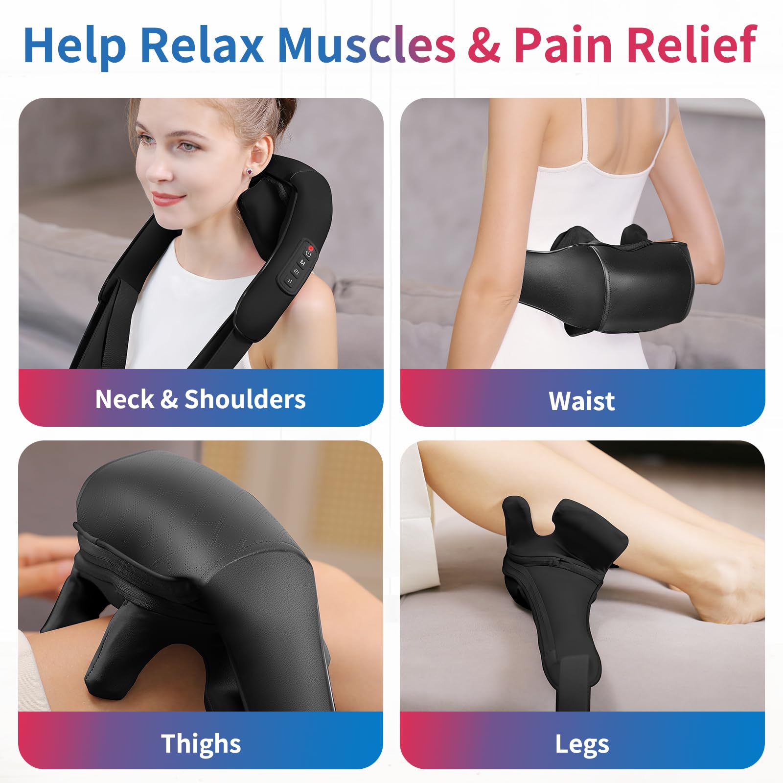 MASGRE neck and back massage with strap for secure fit