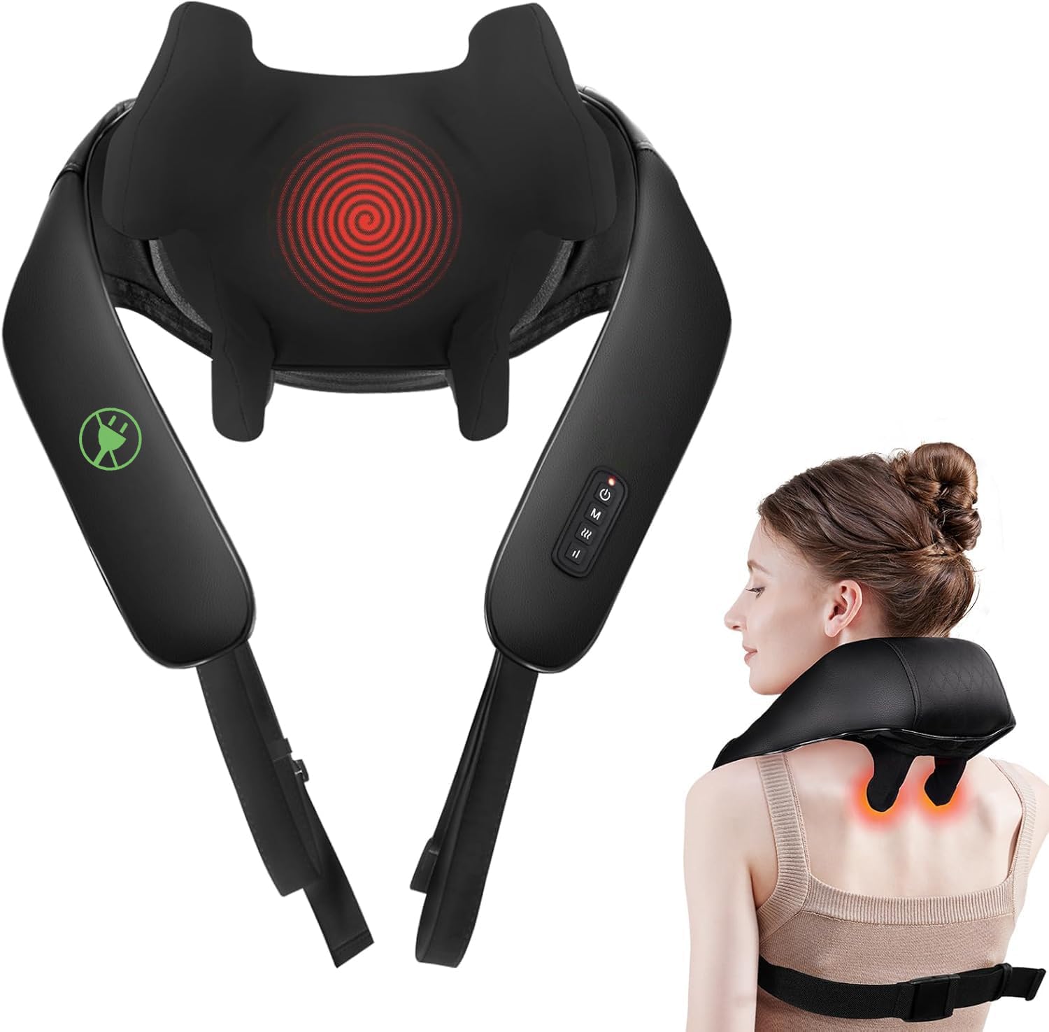 MASGRE neck massager with 6D kneading nodes delivering targeted relief