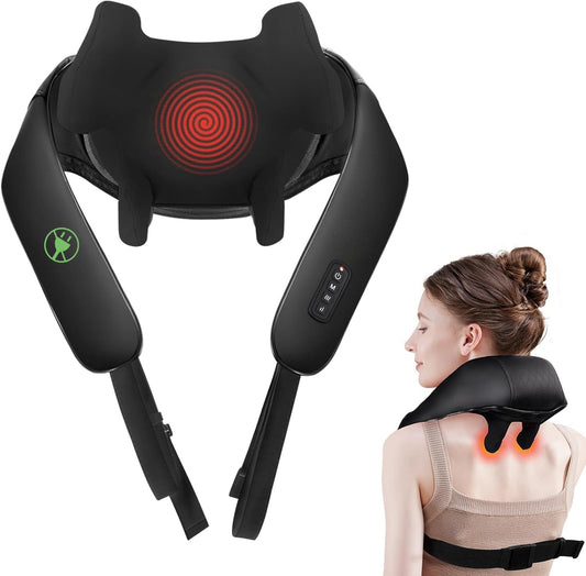 MASGRE neck massager with 6D kneading nodes delivering targeted relief