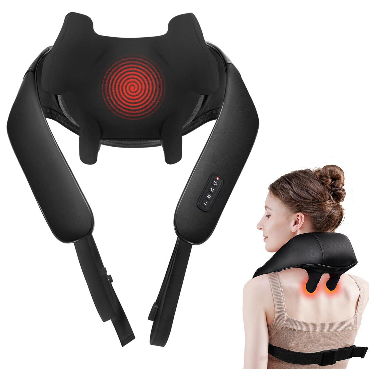 MASGRE Shiatsu neck massager compact design for home relaxation
