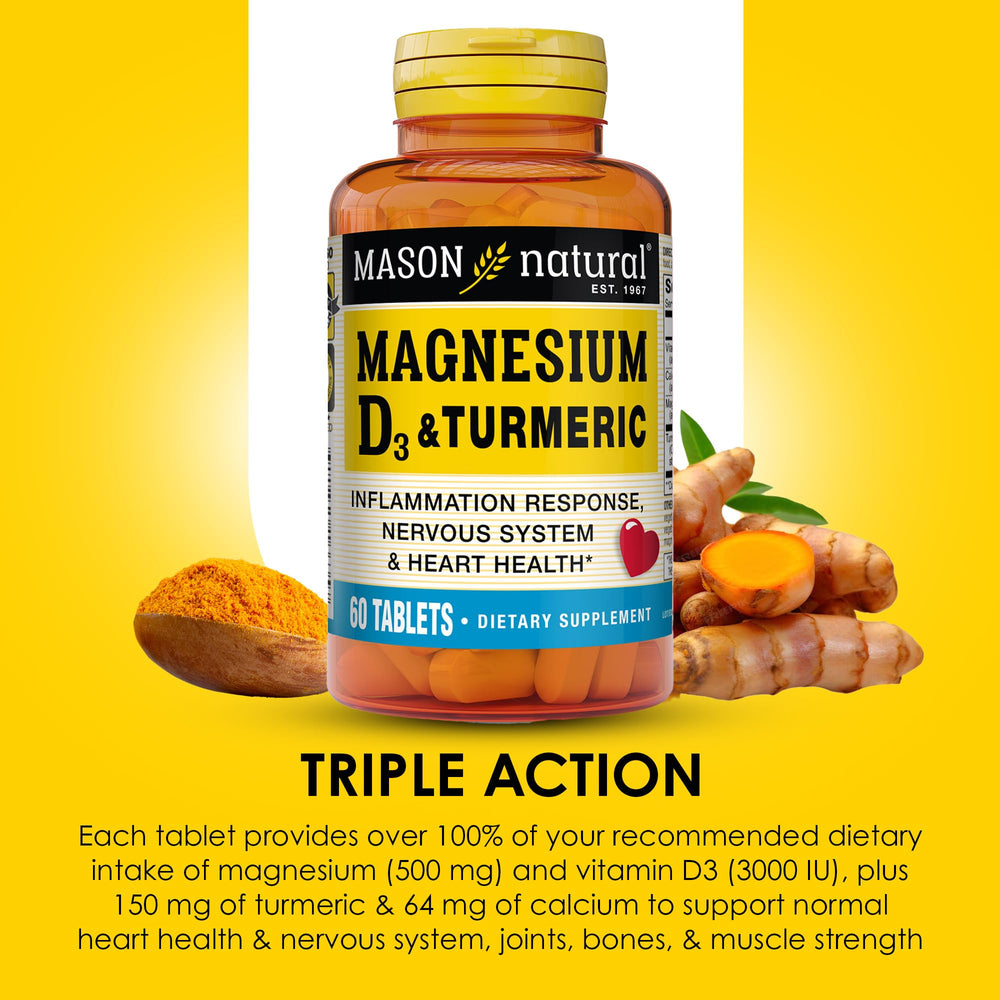 Mason Natural turmeric-curcuminoids 95% detail on label.