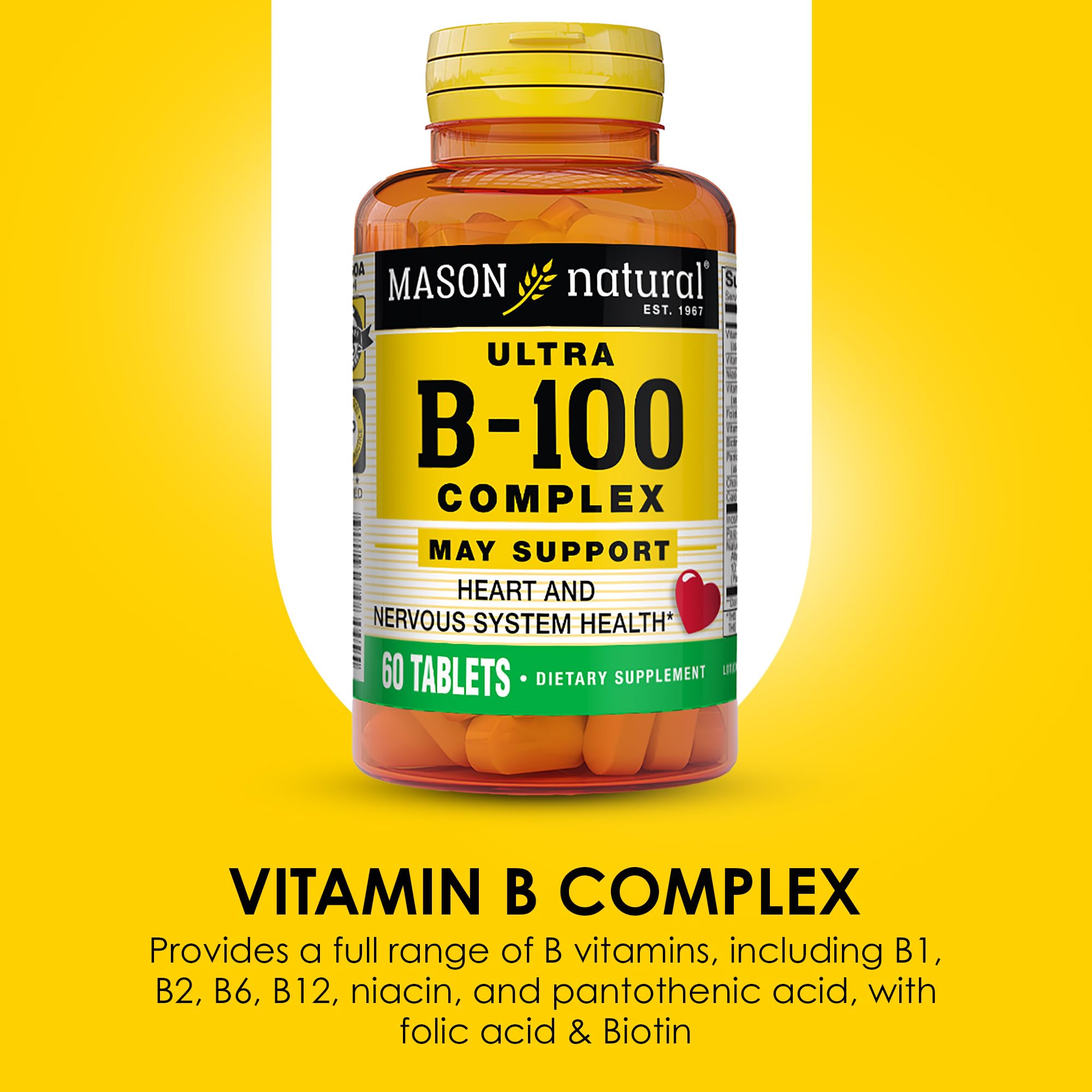 Daily use scene of Mason Natural Ultra B-100 Complex tablets