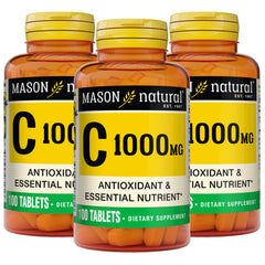 Mason Natural Vitamin C 1000 mg bottle shown for immune health potential