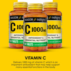 Mason Natural Vitamin C label close-up highlights clean ingredients