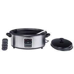 Master Massage 6 Qt LED hot stone warmer therapy session ready with stable heat