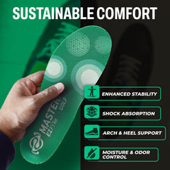 Moisture control EVA keeps feet dry during practice and play