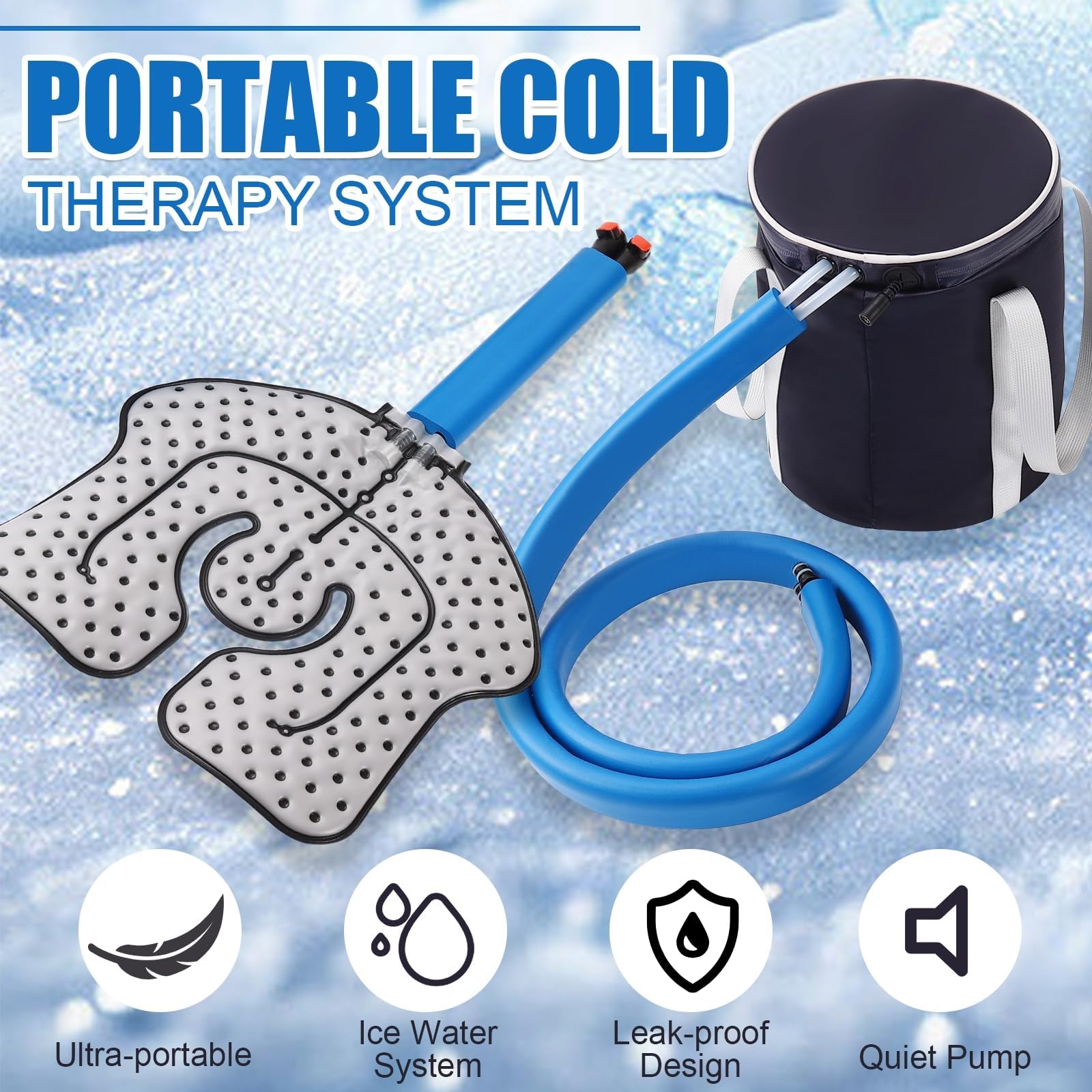 Mathgetin collapsible insulation bucket is easy to transport.