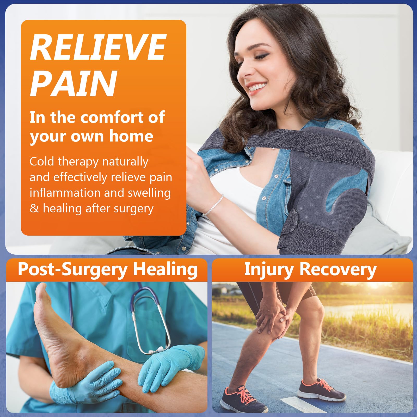 Mathgetin ice therapy tank dual layer offers long lasting cooling for extended sessions.