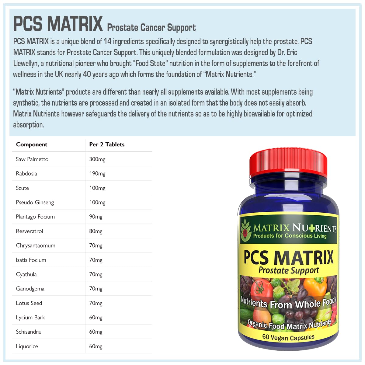 Lifestyle shot of a person taking PCS Matrix as part of a wellness routine.