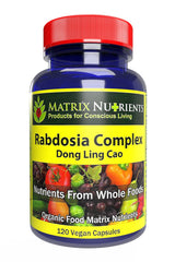 Matrix Nutrients Rabdosia Complex bottle front with capsules for antioxidant support.