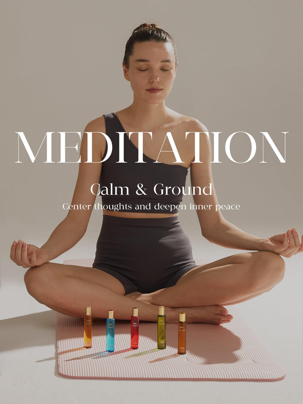 MATRÚM Metal element roll-on bottle for clear thinking and calm routines.