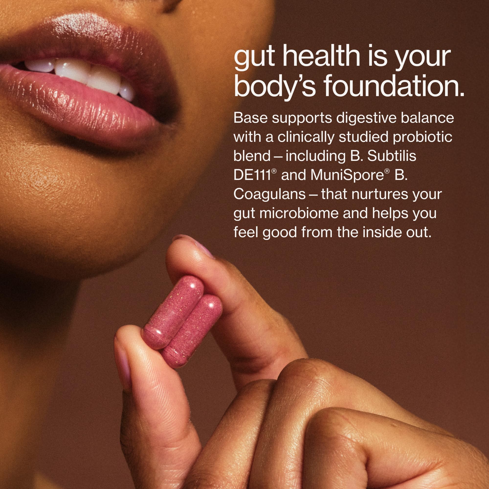 MAUDE Base bottle highlights immunity-support ingredients