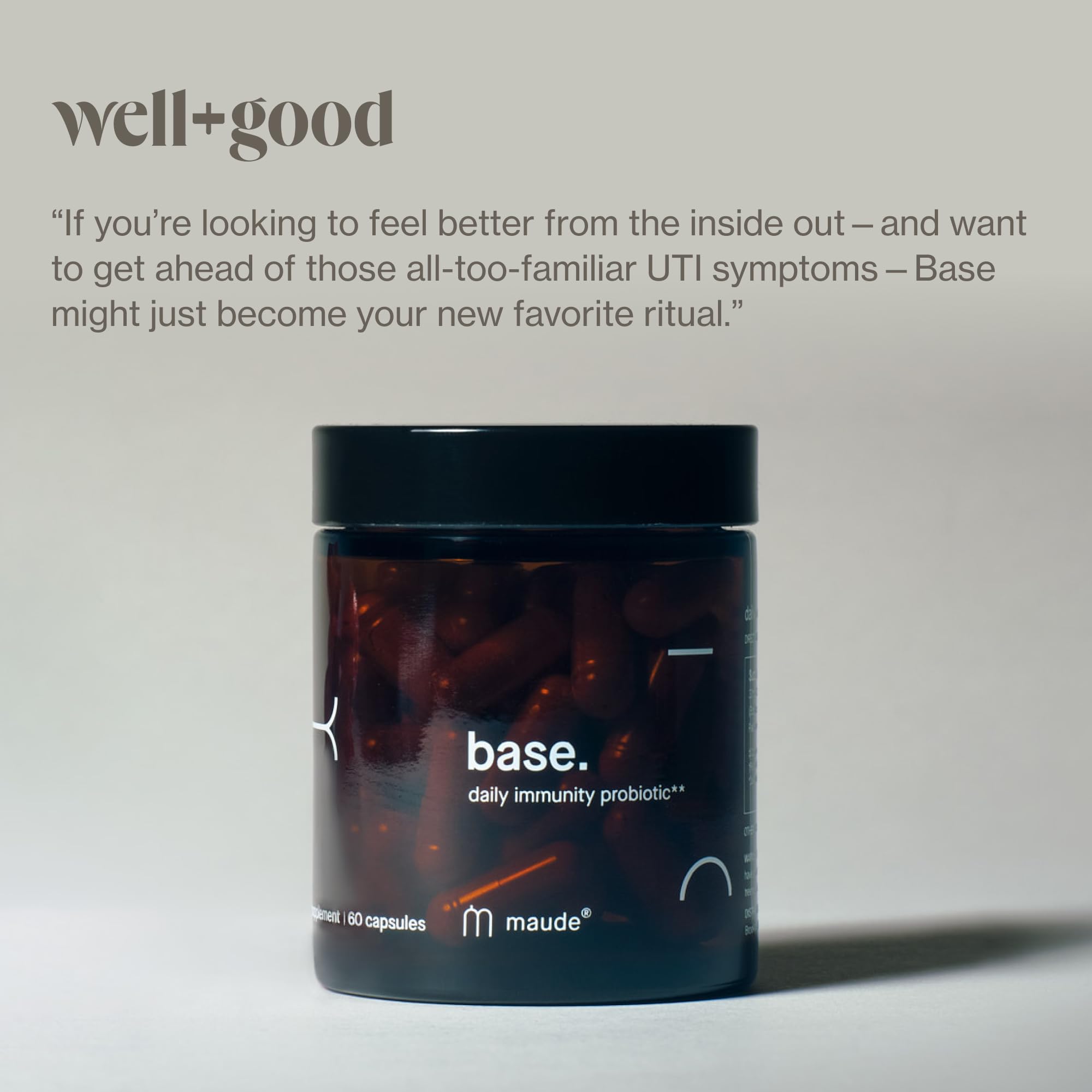 MAUDE Base packaging emphasizing urinary health support