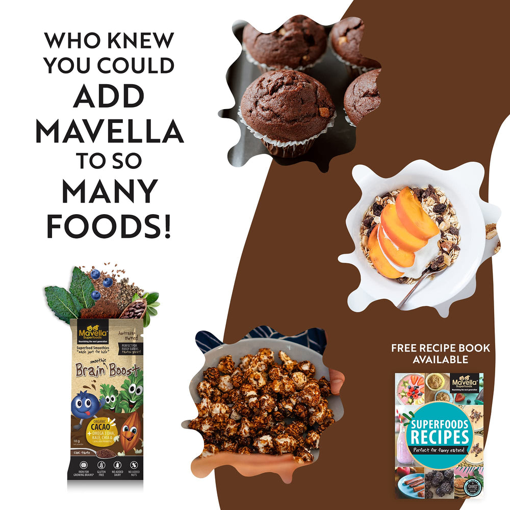 Mavella easy-mix powder added to yogurt or smoothie for convenient absorption.
