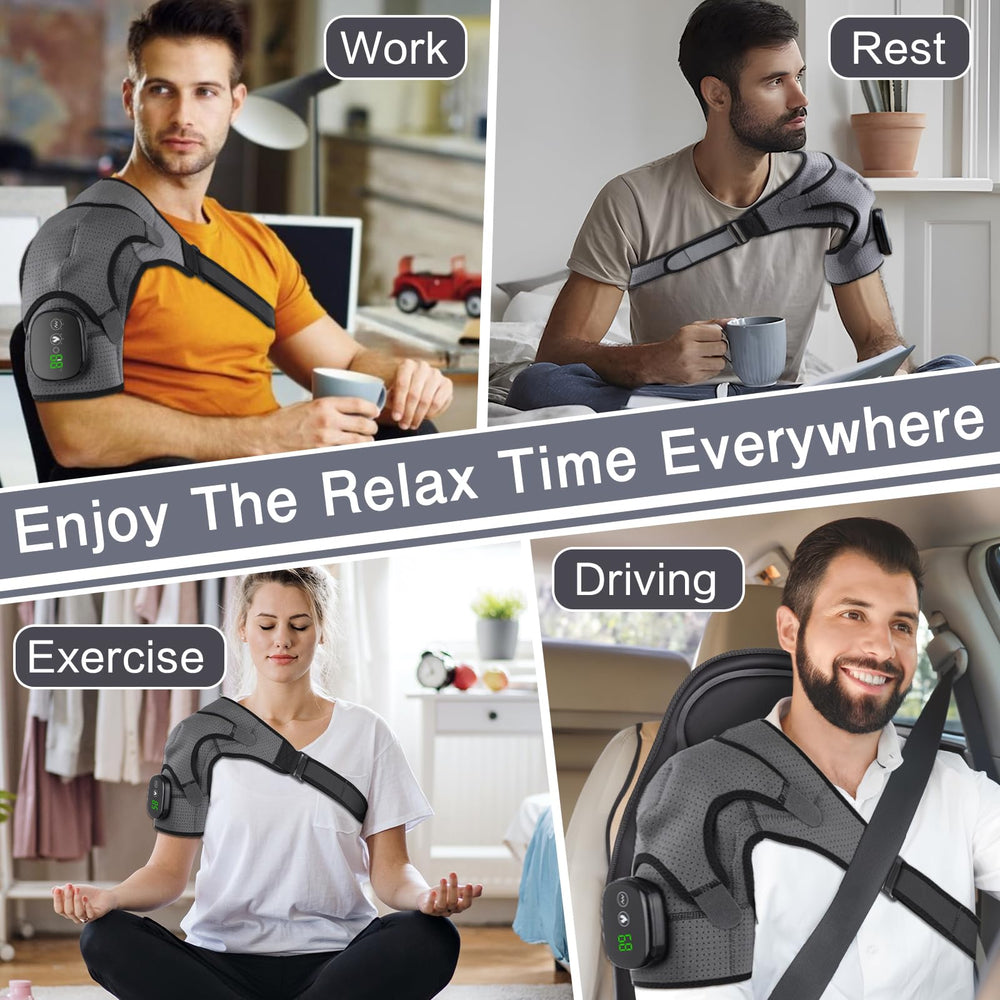 MAVLLY shoulder wrap breathable neoprene supports comfortable sessions at work.