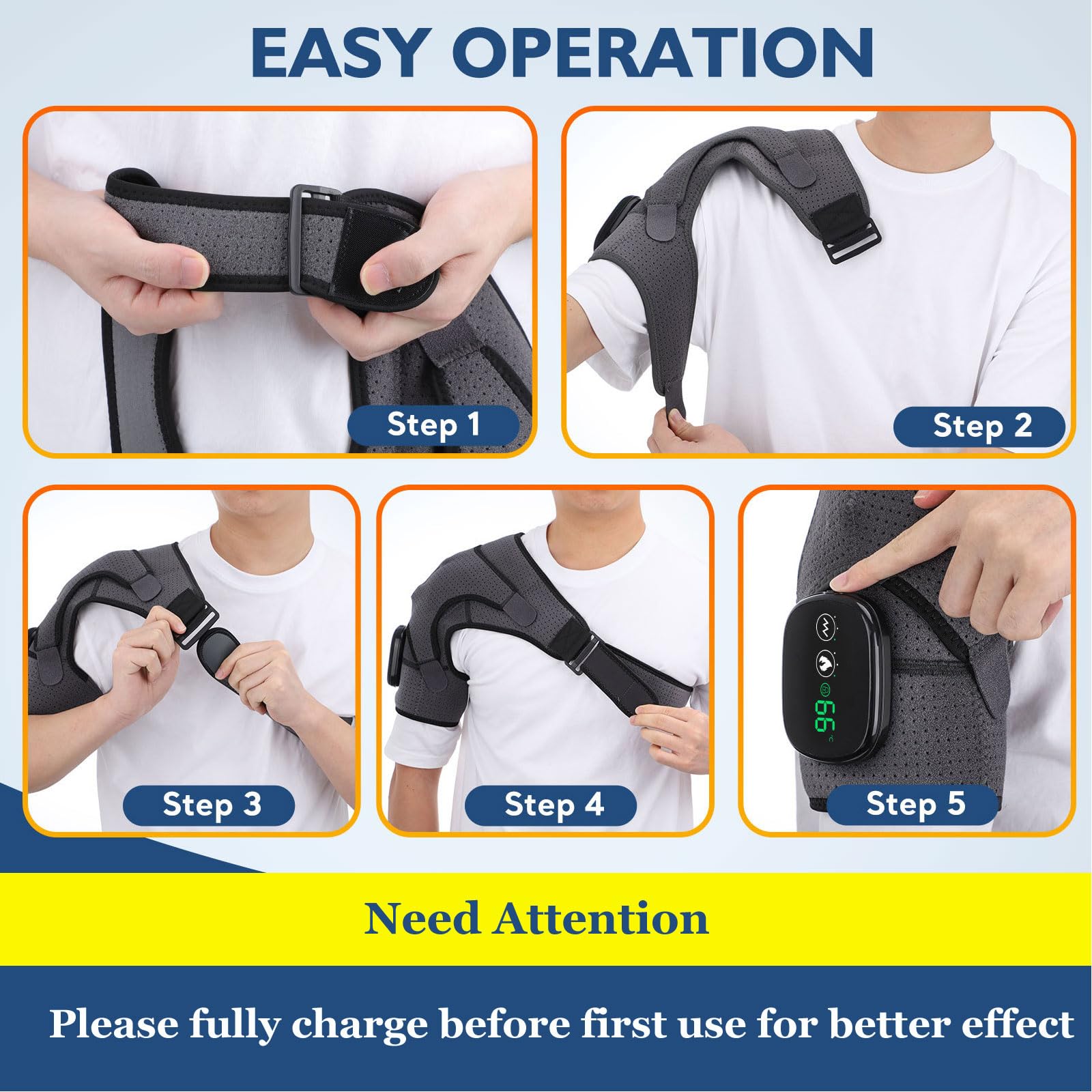 MAVLLY heated shoulder wrap massage function targets neck and shoulders for warmth.