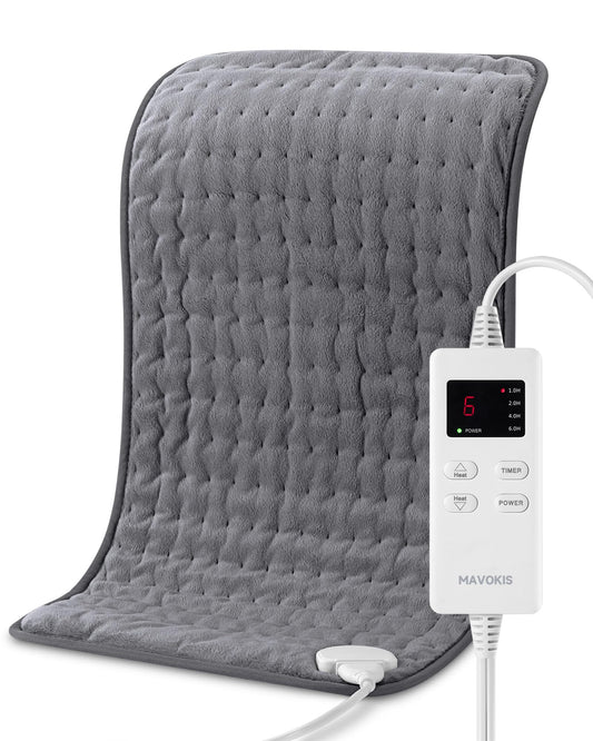MAVOKIS heating pad large on back offers broad coverage for back relief.