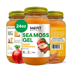 MAX FIT Sea Moss Gel 24oz jar showing rich, nutrient-dense gel.