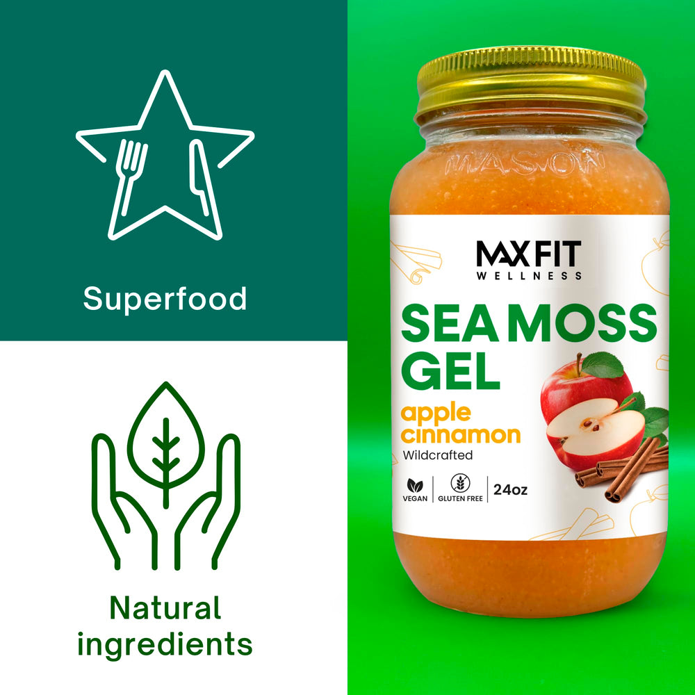 MAX FIT Sea Moss Gel emphasizes 92 vitamins and minerals for daily use.
