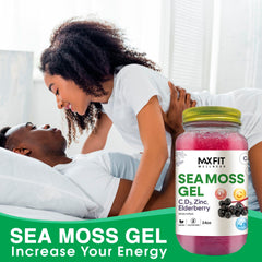 MAX FIT Sea Moss Gel with elderberry complex designed for versatile nutrition