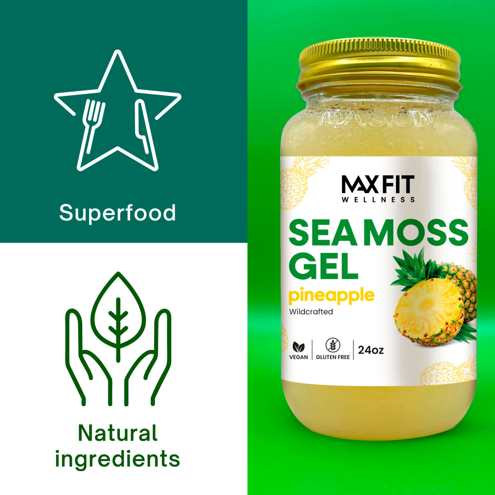 MAX FIT Sea Moss Gel supports hair and skin with a clean, odorless formula