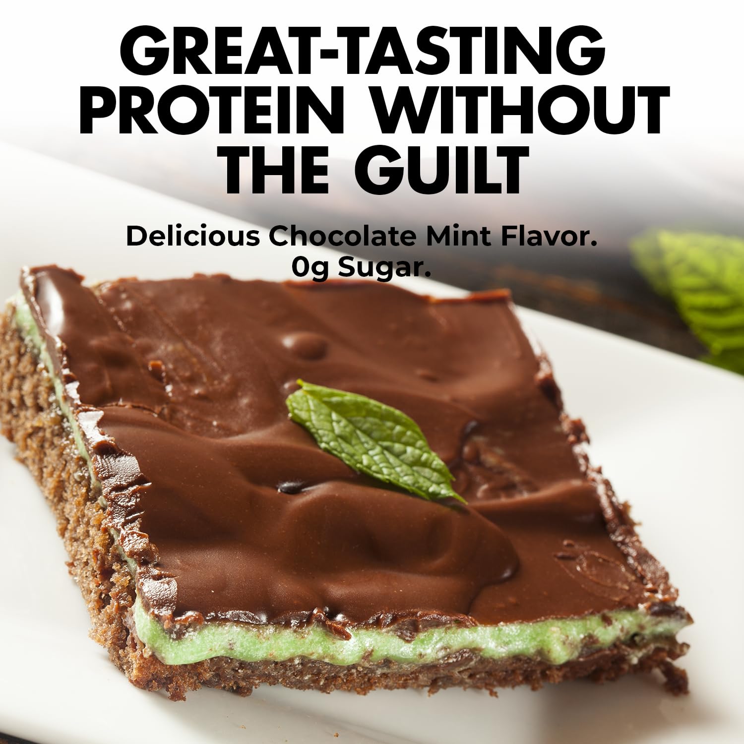 Max Muscle Maxpro Elite chocolate mint shake with creamy texture.
