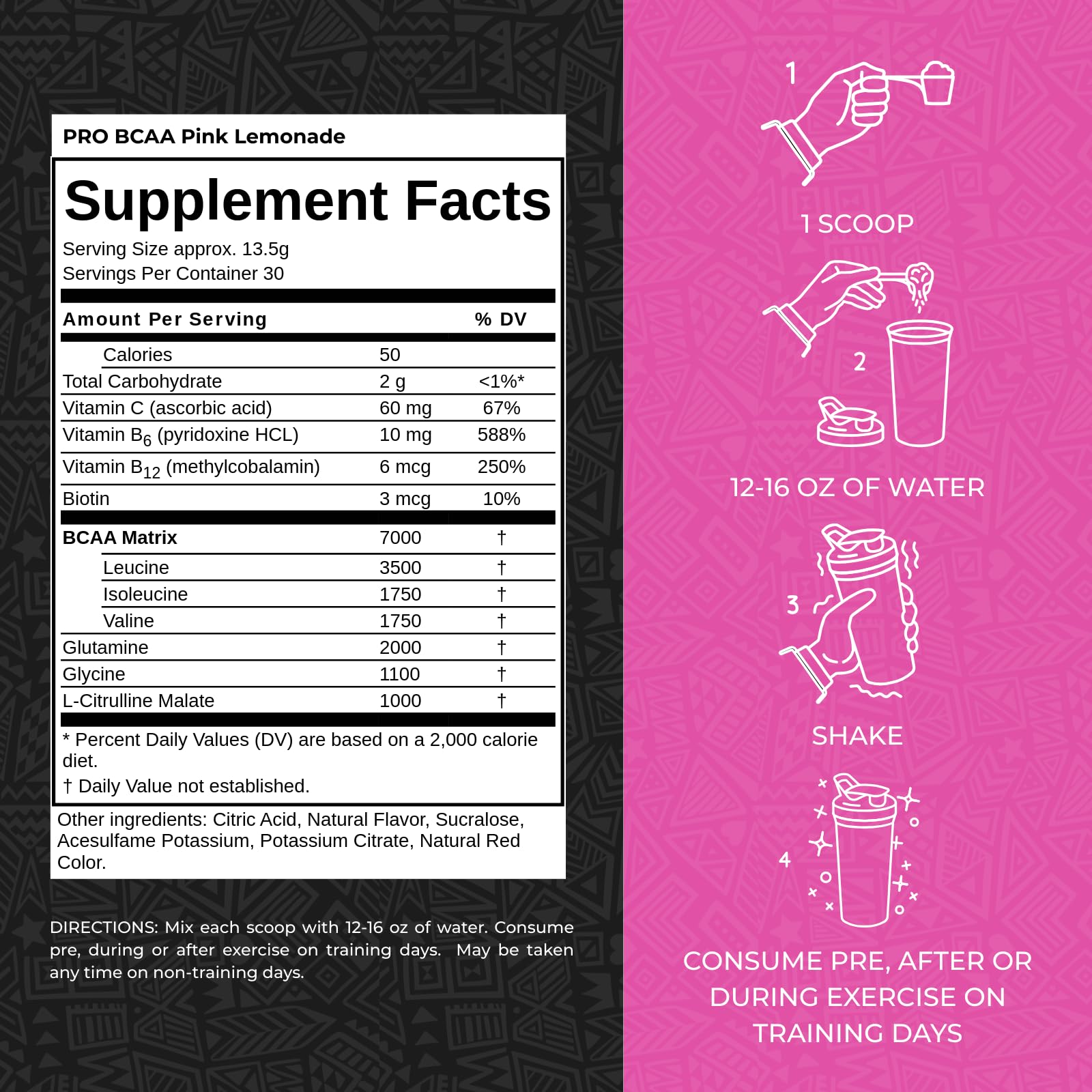 Max Muscle Pro BCAA scoop dissolving in water to illustrate quick mixability