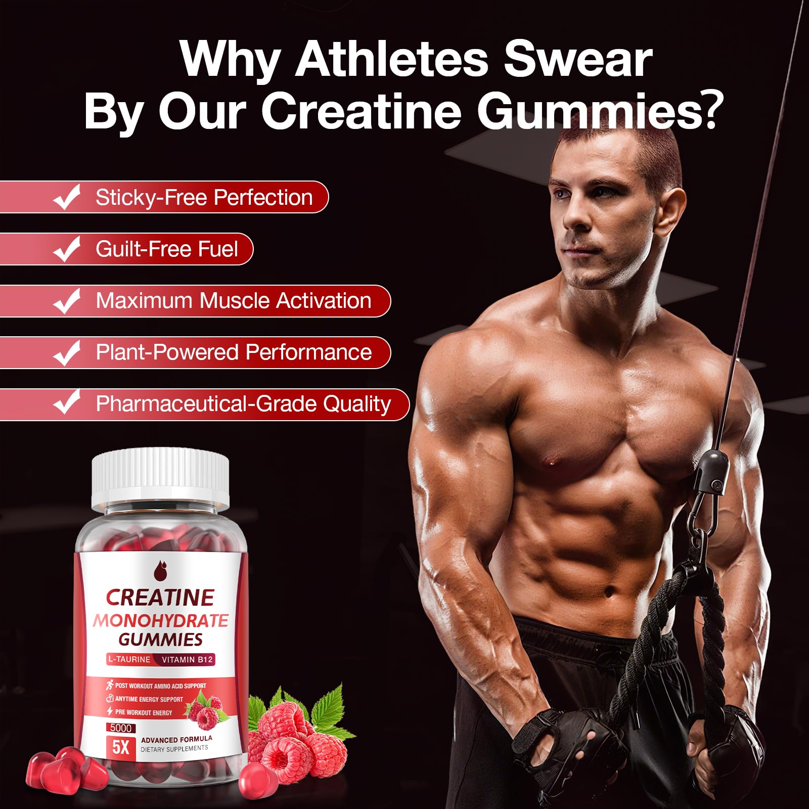 MaxHemp Creatine Gummies two bottle pack for long-term consistency.