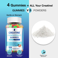 MaxHemp Creatine Gummies vegan non-GMO bottle conveys clean performance fuel.