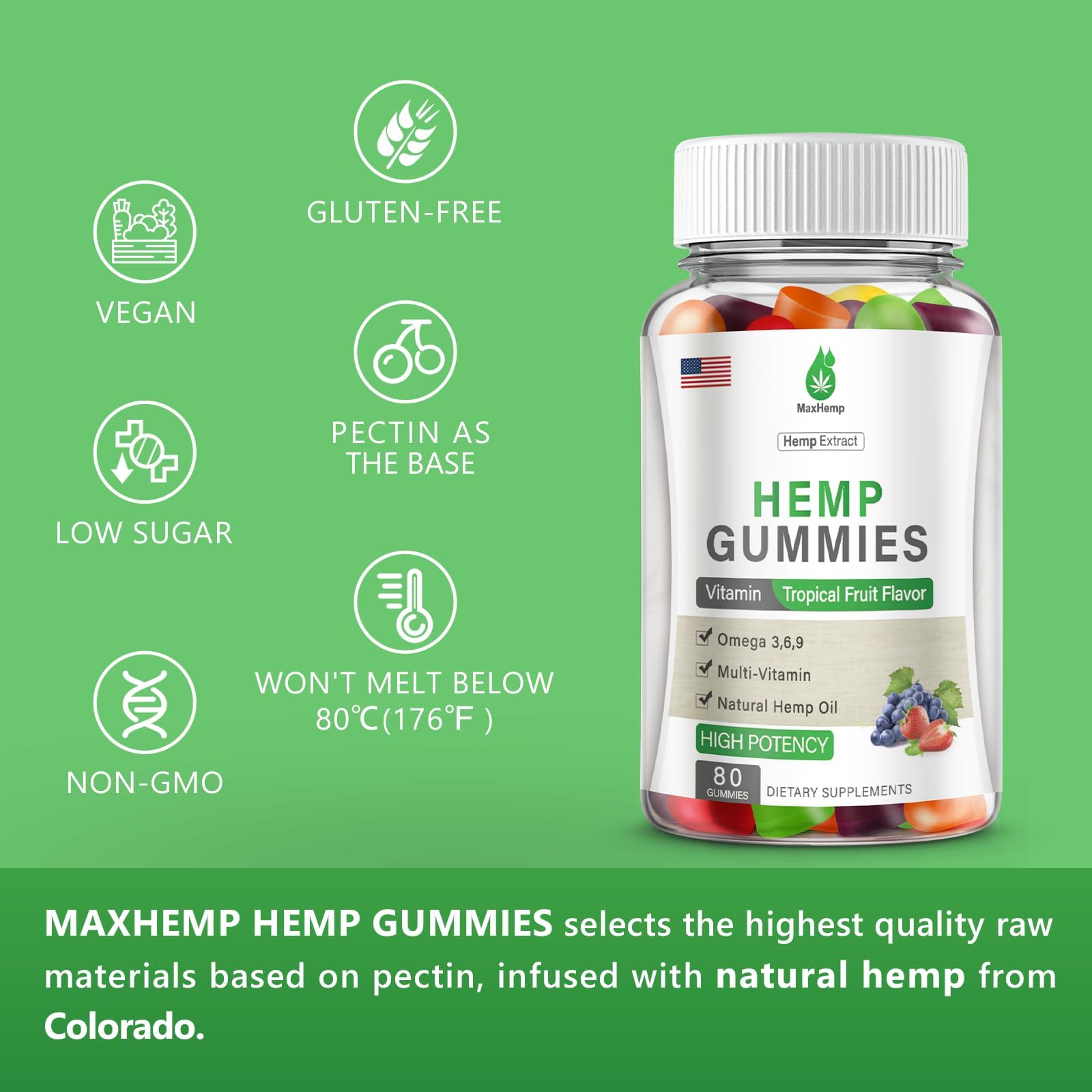 MaxHemp three-pack box highlighting value for ongoing use.