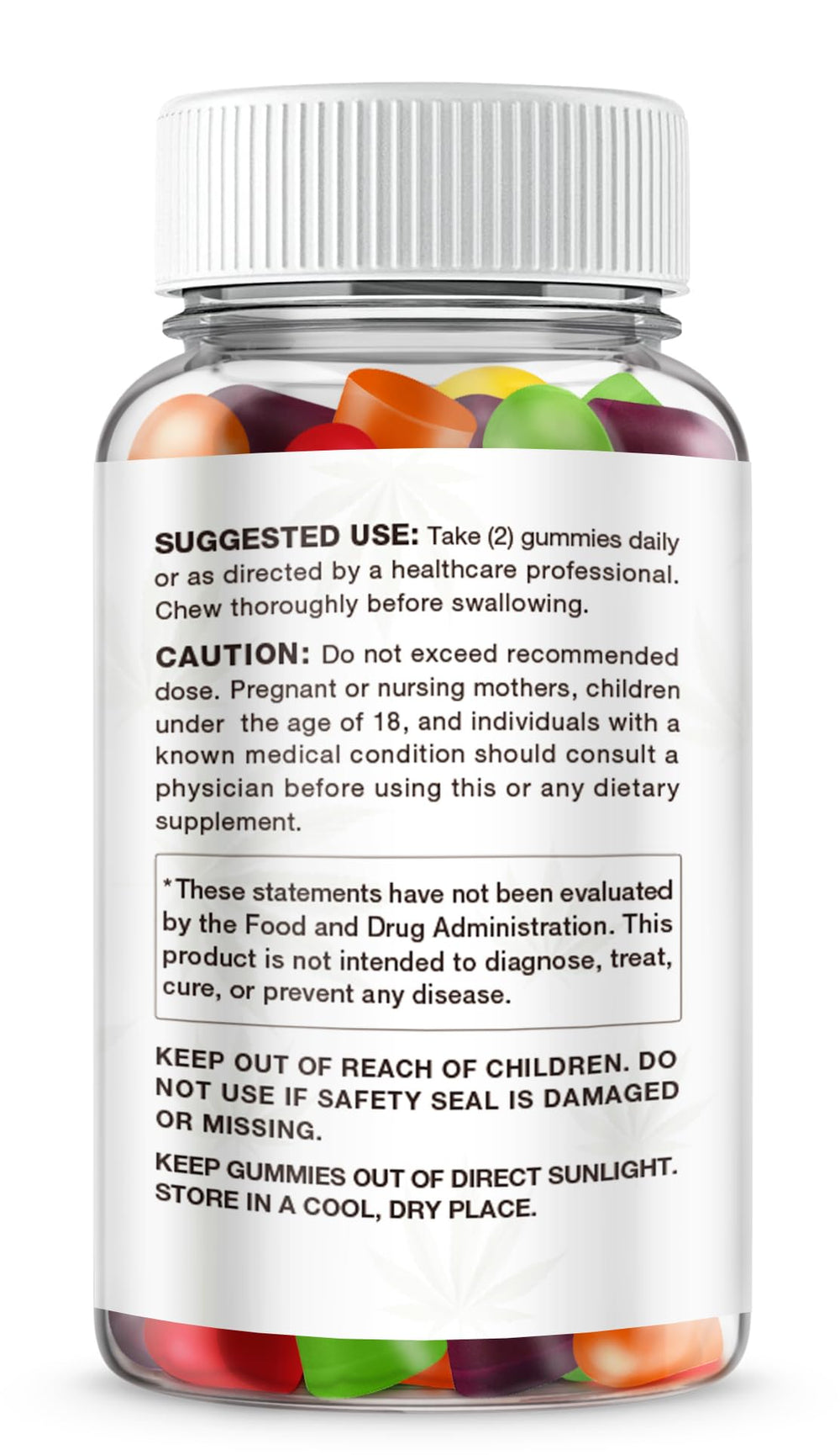 MaxHemp Hemp Gummies closeup reveals chewy texture and natural ingredients for quick enjoyment.