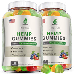 MaxHemp gummies sleep bottle front shows a calming nightly ritual.