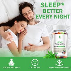 MaxHemp tropical-fruit flavored gummies pack ready for evening routine