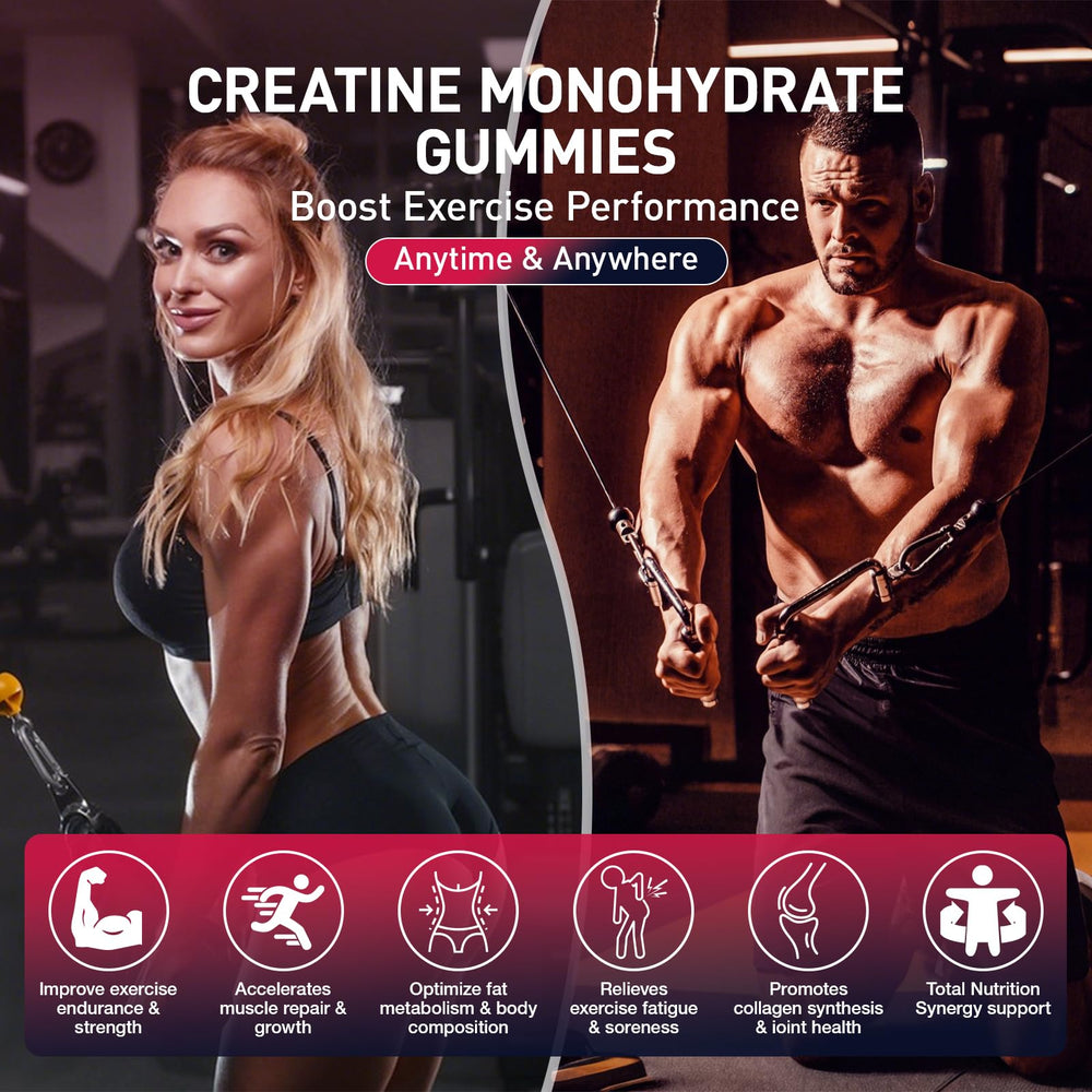 Maxhemphealth creatine gummies bottle label with 120 gummies per bottle