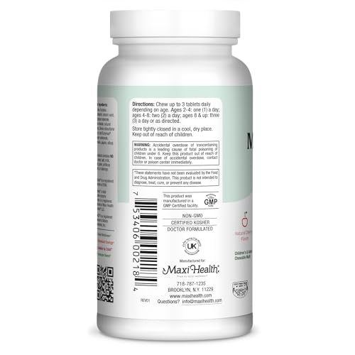 Maxi Health adult cherry multivitamin chews support energy and wellness