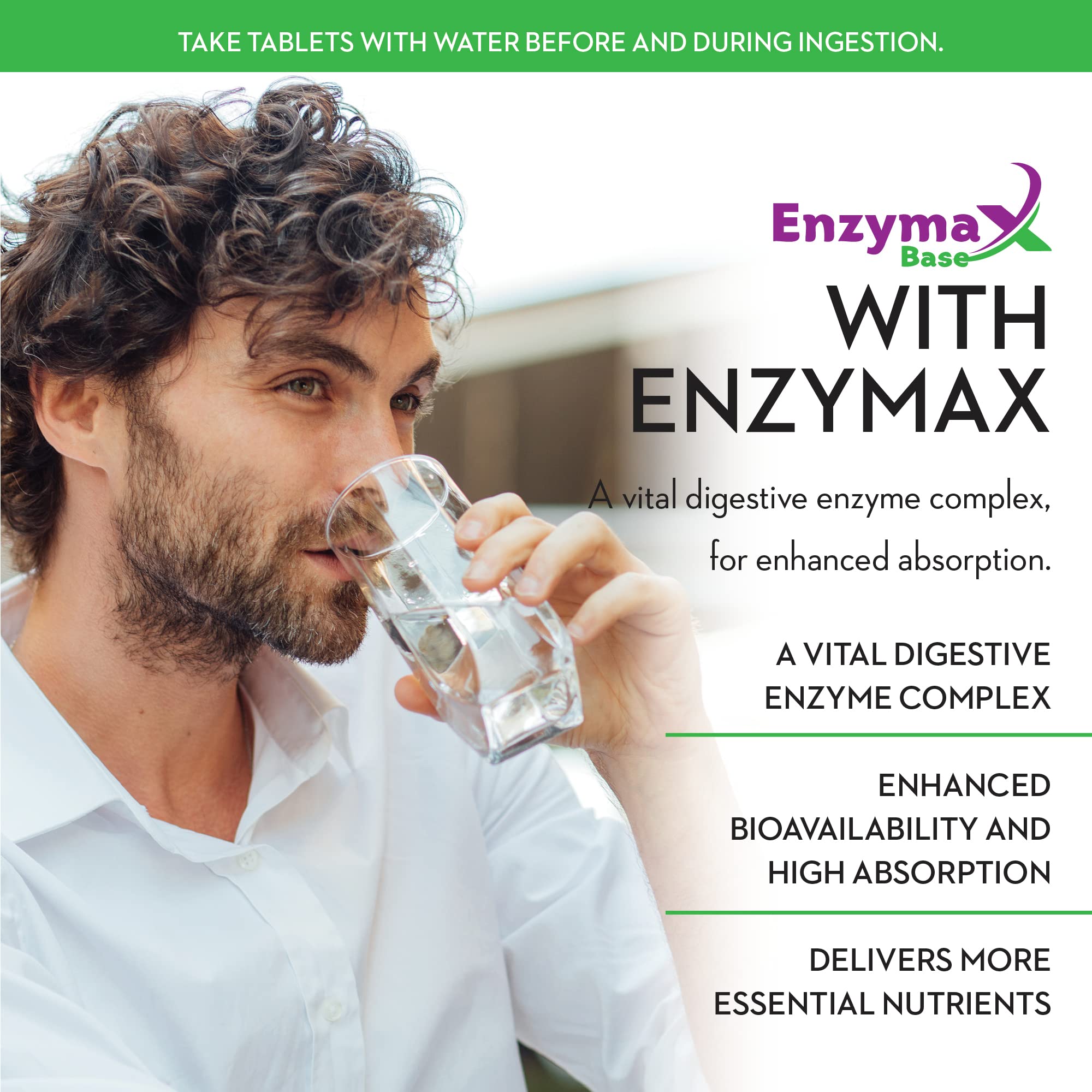 Maxi Health B12 lozenges next to water for on-the-go supplementation