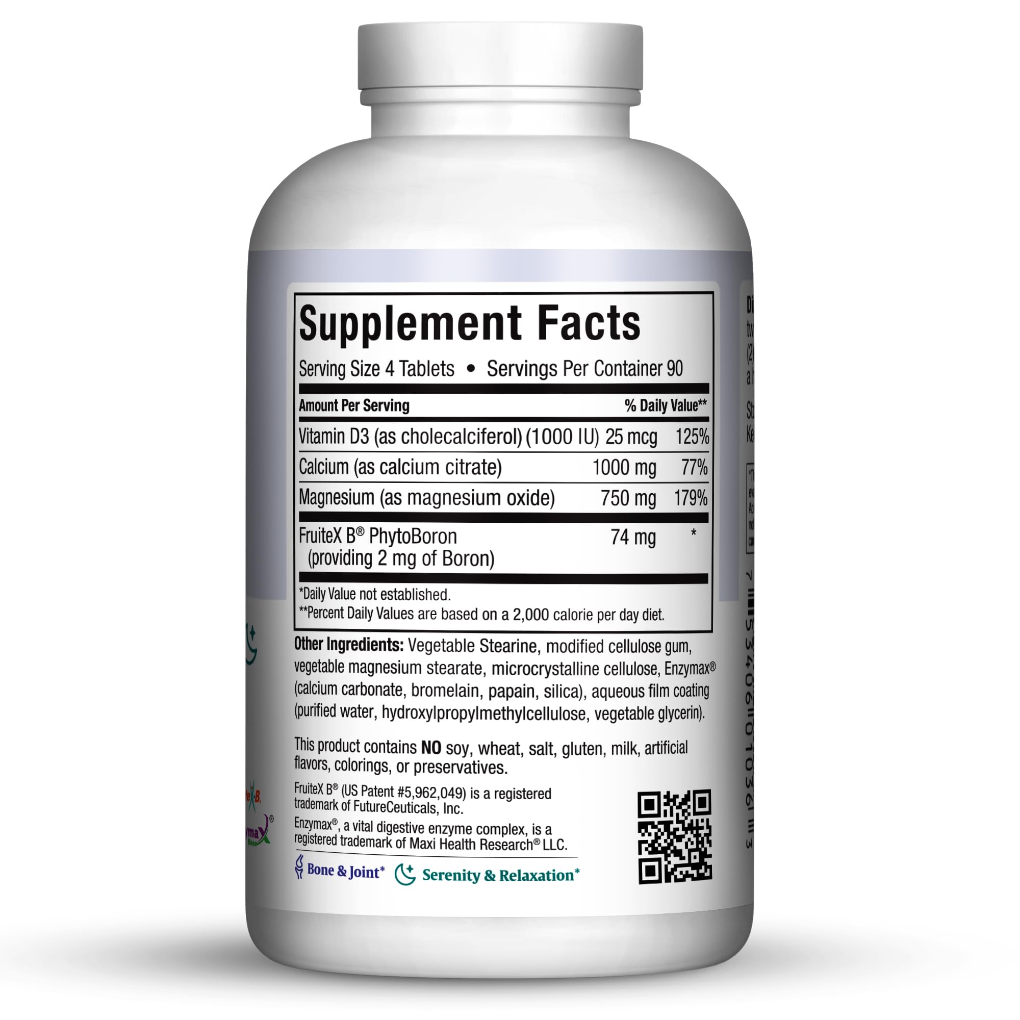 Maxi Health bone teeth joint support packaging emphasizing the formula for daily mobility