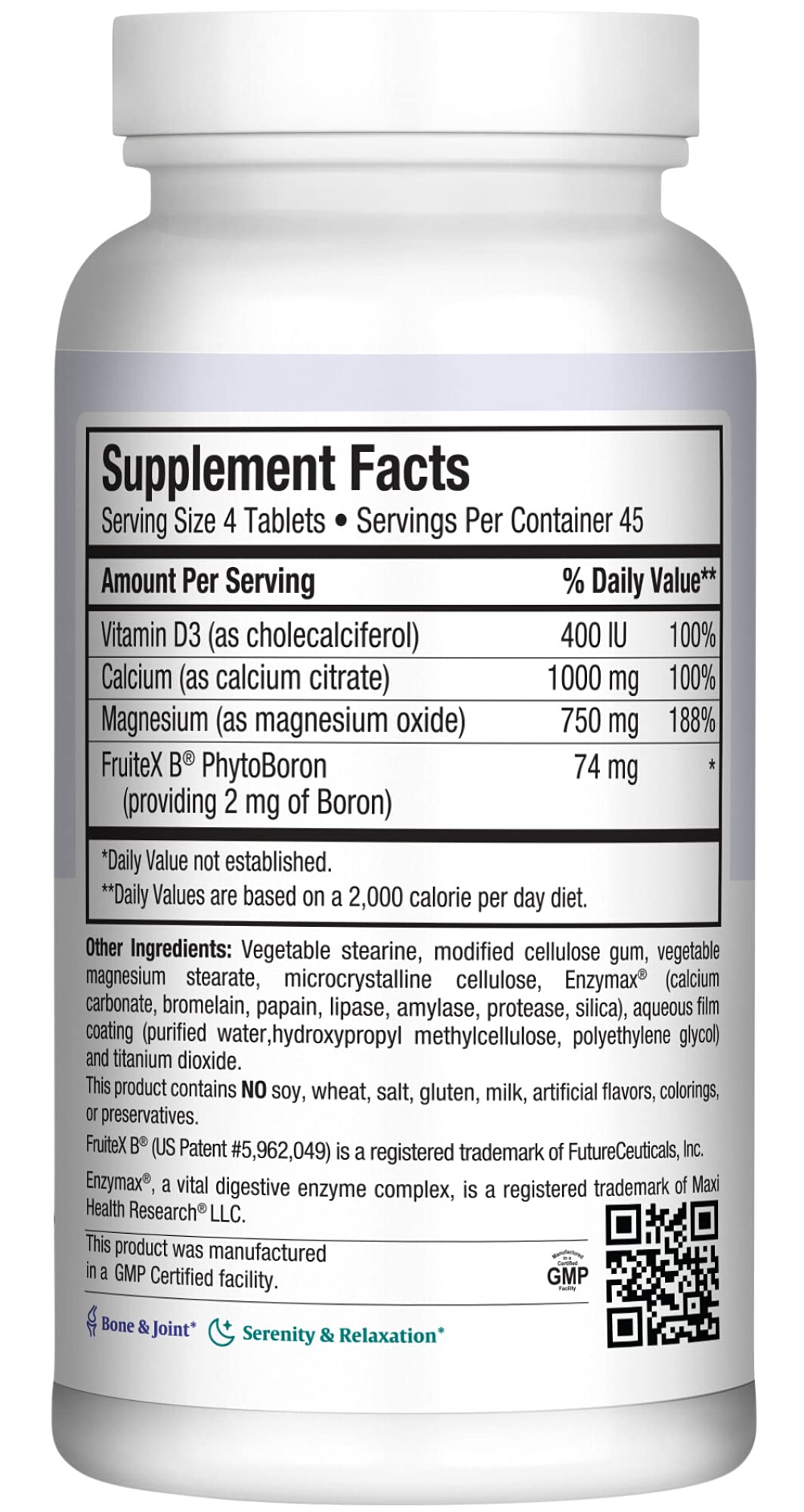 Maxi Health Cal Max bottle cap close-up underscoring purity and potency.