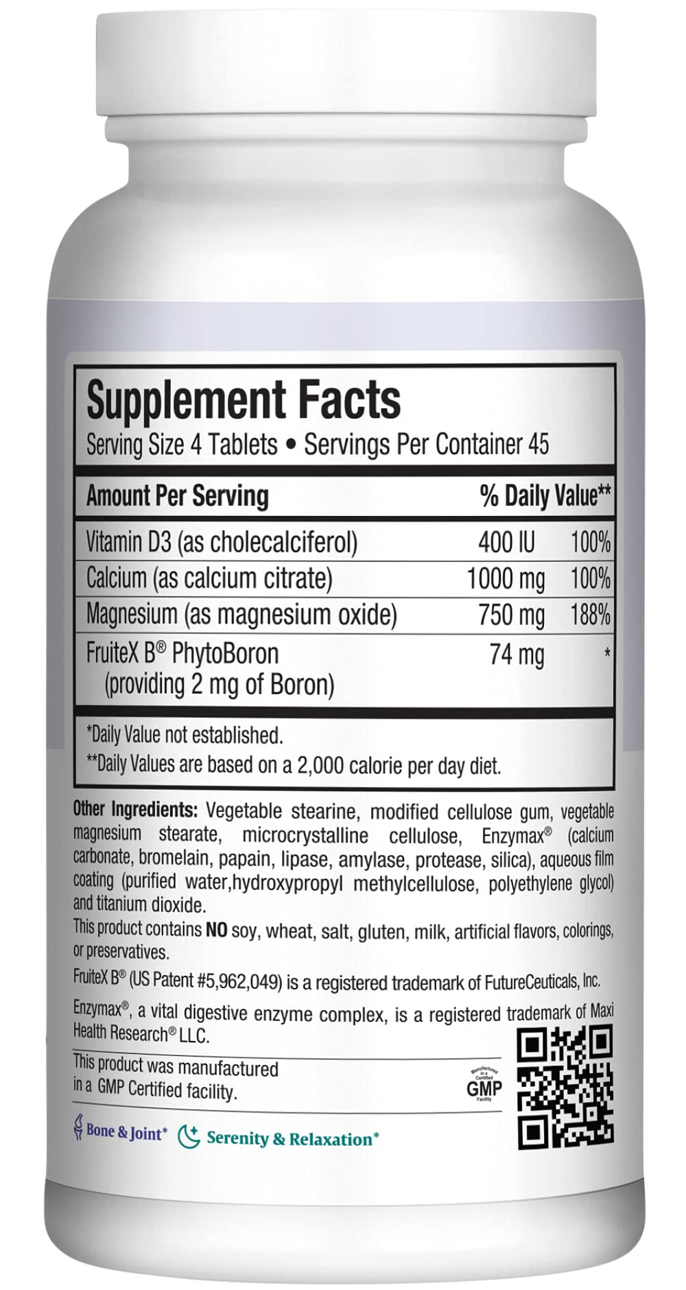 Maxi Health Cal Max bottle cap close-up underscoring purity and potency.